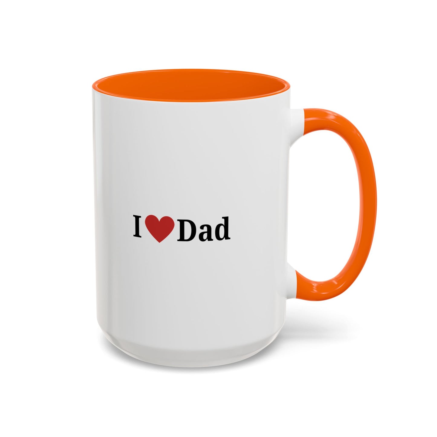 I Love Dad Accent Coffee Mug - Perfect Gift for Father's Day & Birthdays
