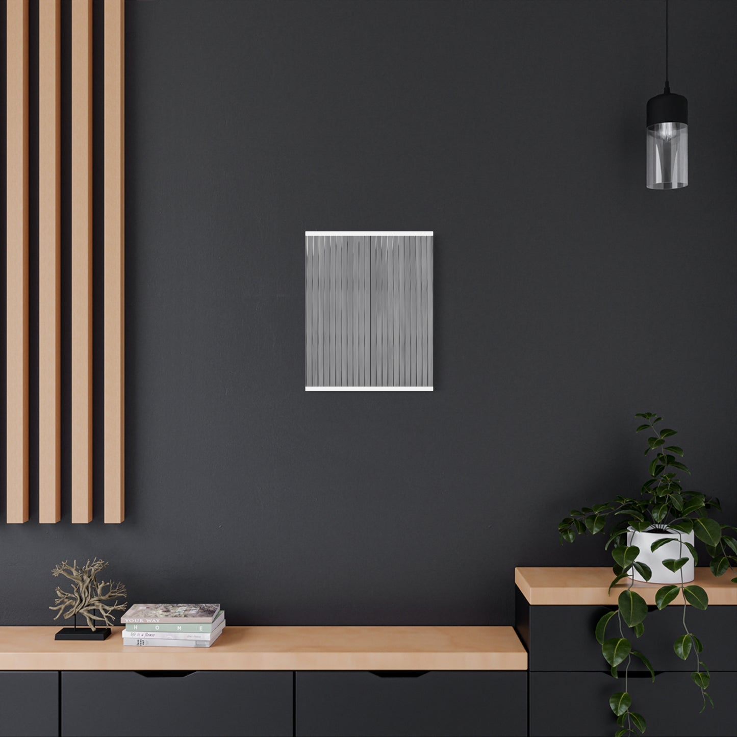Modern Striped Canvas Art - 1.25" Stretched Wall Decor