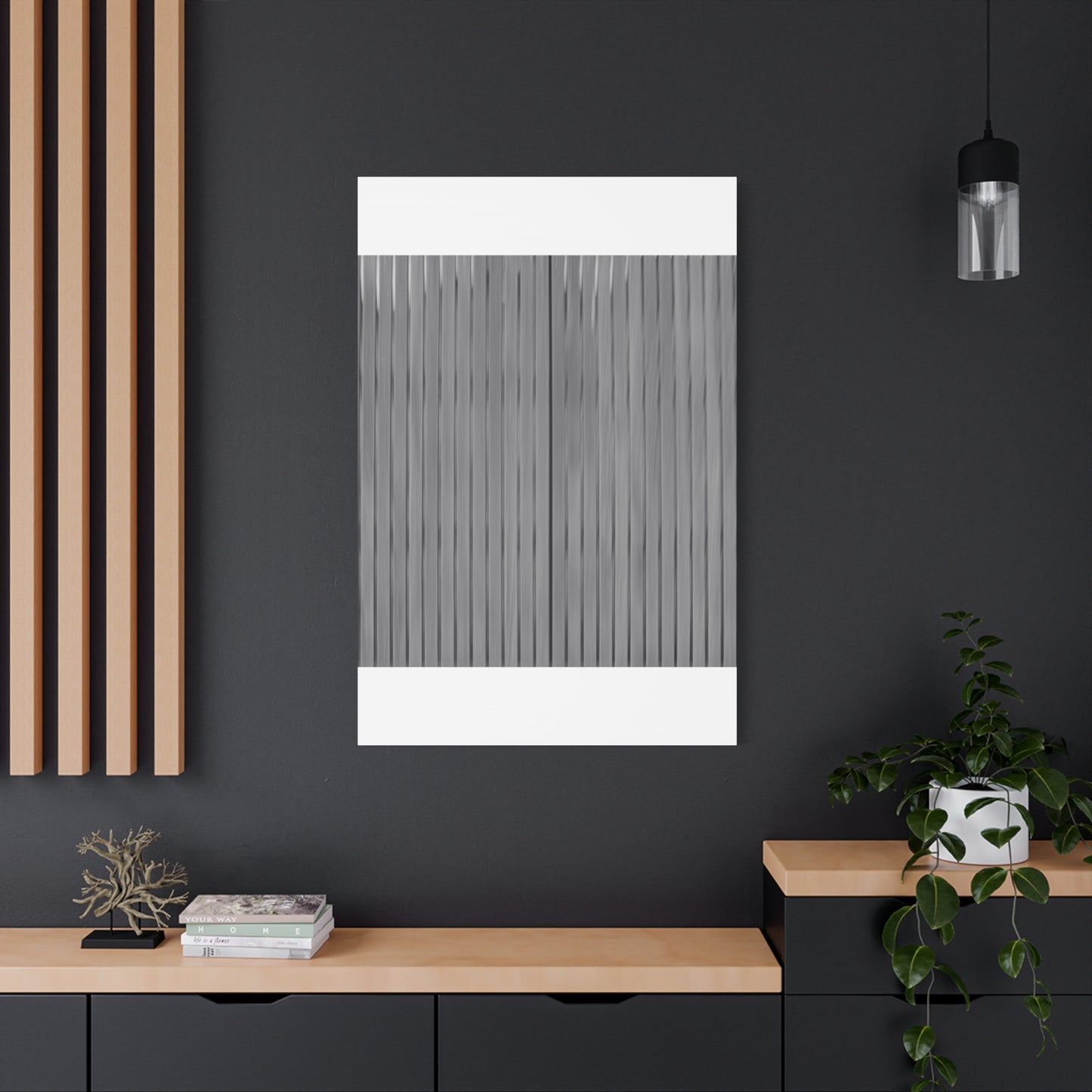 Modern Striped Canvas Art - 1.25" Stretched Wall Decor