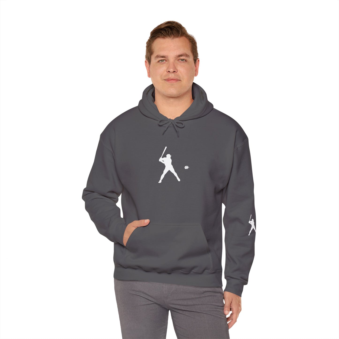 Sporty Unisex Baseball Hooded Sweatshirt, Casual Hoodie for Athletes, Perfect for Gifts, Comfy Streetwear, Ideal for Sports Events, Personal Use