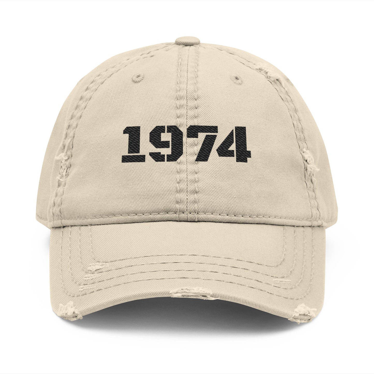 Distressed Dad Hat with Embroidered 1974, Vintage Cap for Dads, Casual Lifestyle Hat, Father's Day Gift, Birthday Gift for Men