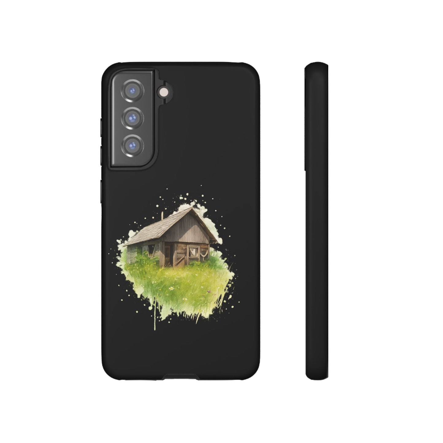 Rustic Farmhouse Phone Case, Cute Cottage Design, Tough Cases for Nature Lovers, Eco-Friendly Gift, Customizable Tech Accessories