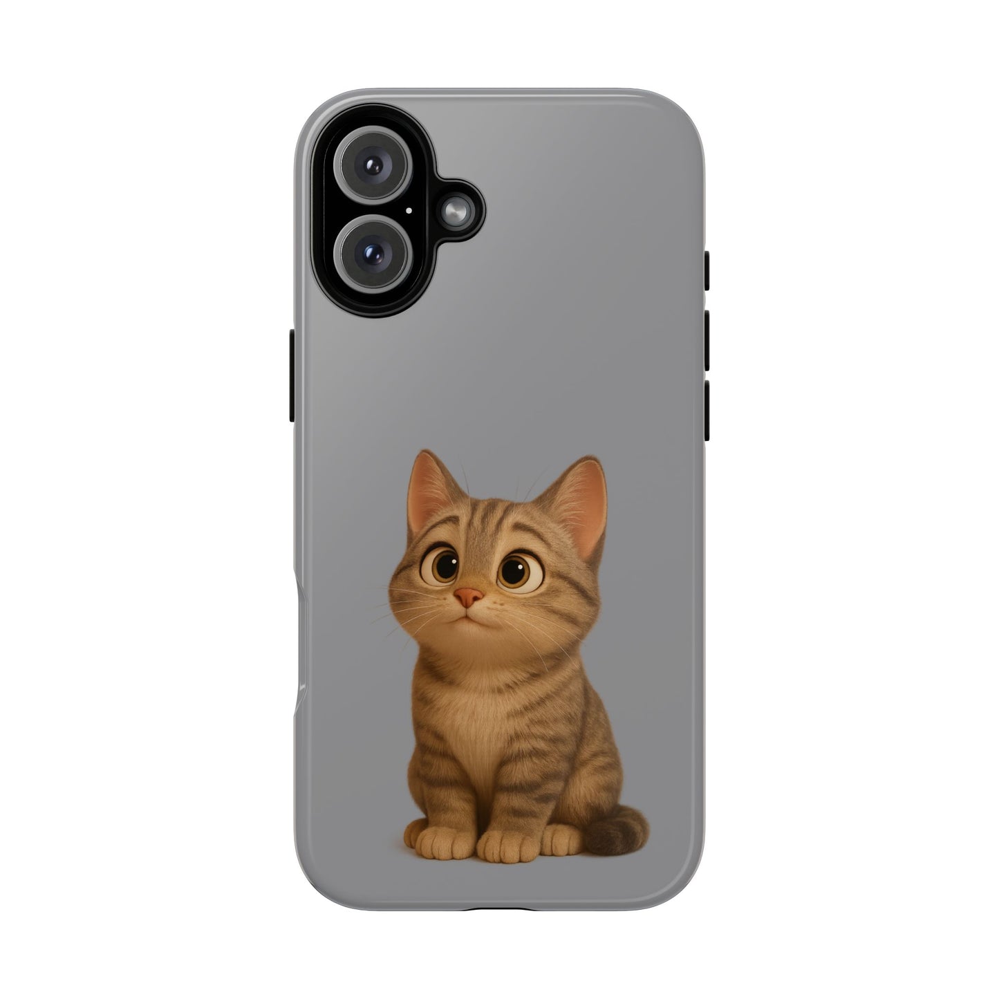 Cute Cat Phone Case, Kawaii Pet Accessory, Gift for Cat Lovers, Animal Phone Cover for Kids, Unique Kitty Design, Birthdays, Holidays