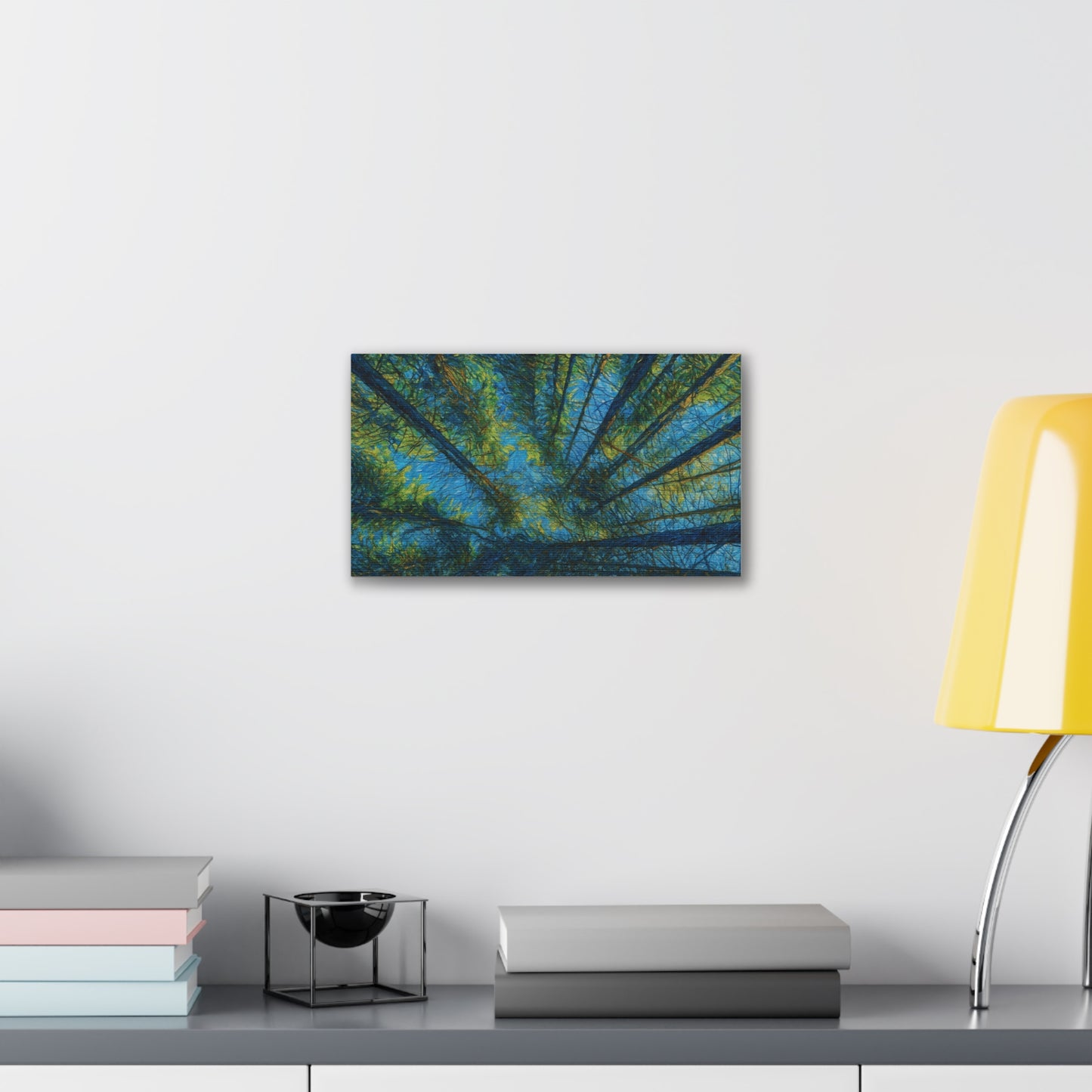 Canvas Wall Art, Forest Perspective Print, Nature Decor, Home & Office Art, Rustic Wall Hanging, Tree Art for Nature Lovers
