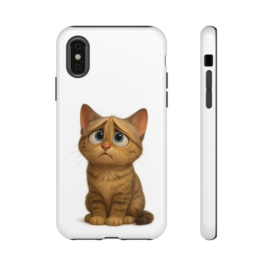 Cute Cat Phone Case, Funny Kitty Case, Animal Lover Gift, Cat Lover Accessory, Unique Cat Design Case, Pet Mom Gift