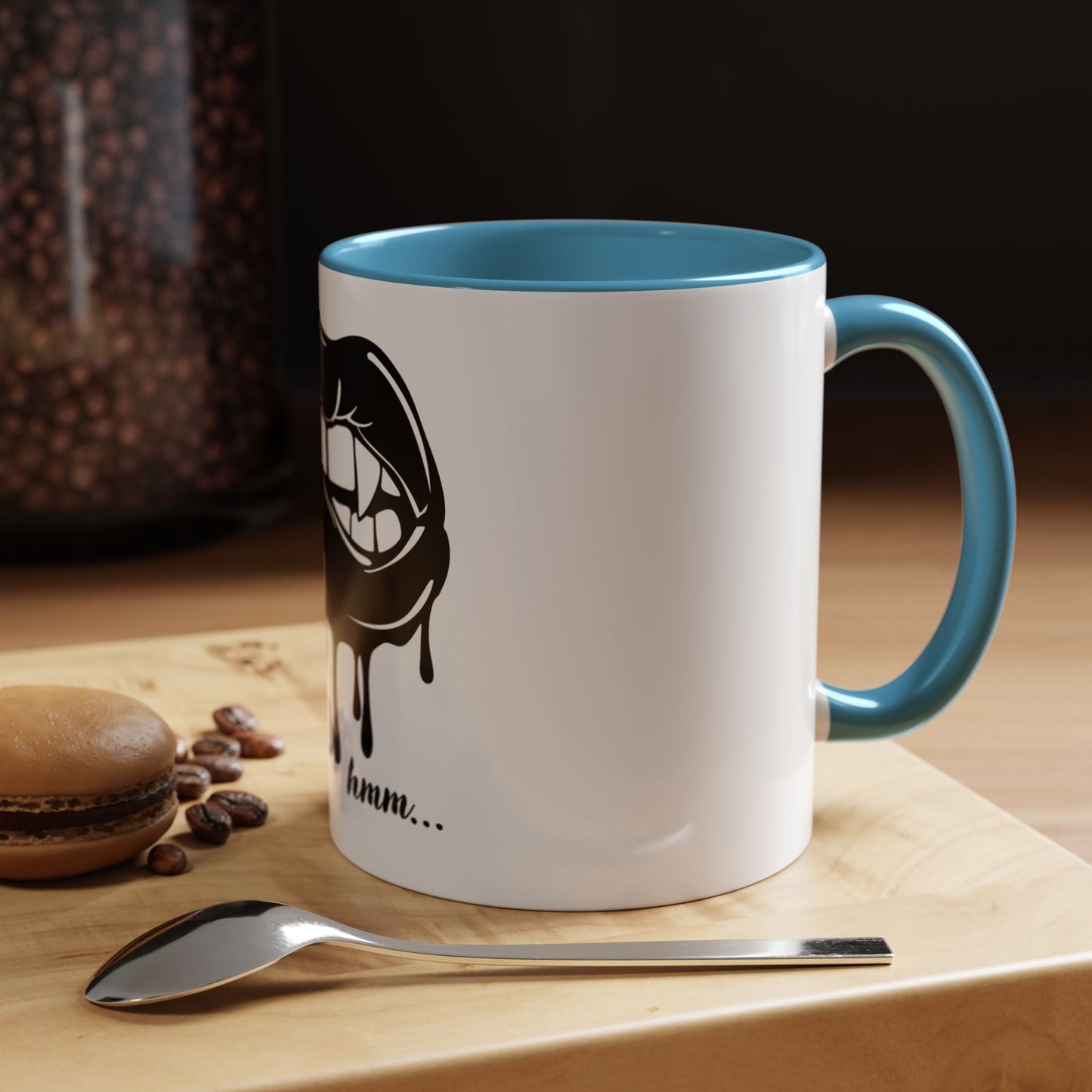 Vampire Lip Accent Coffee Mug - 11oz & 15oz - Unique Halloween Gift