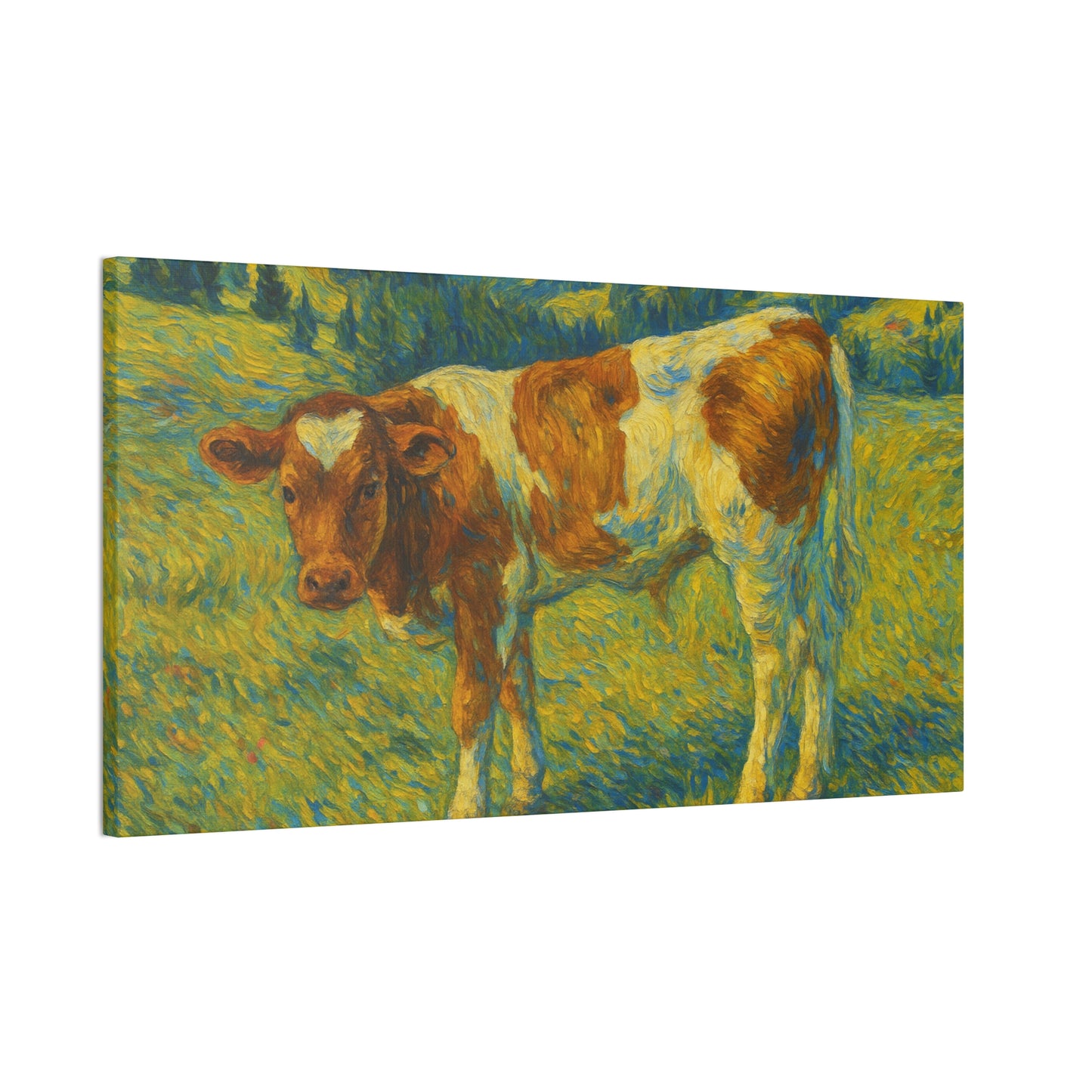 Cow Art Canvas Print, Rustic Farmhouse Decor, Animal Lover Gift, Country Wall Art, Thoughtful Homewarming
