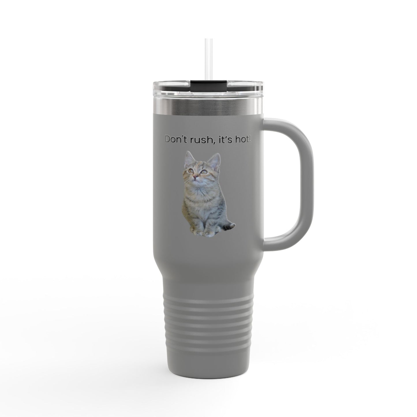Funny Cat Insulated Travel Mug - 40oz - Perfect for Hot Drinks - product image