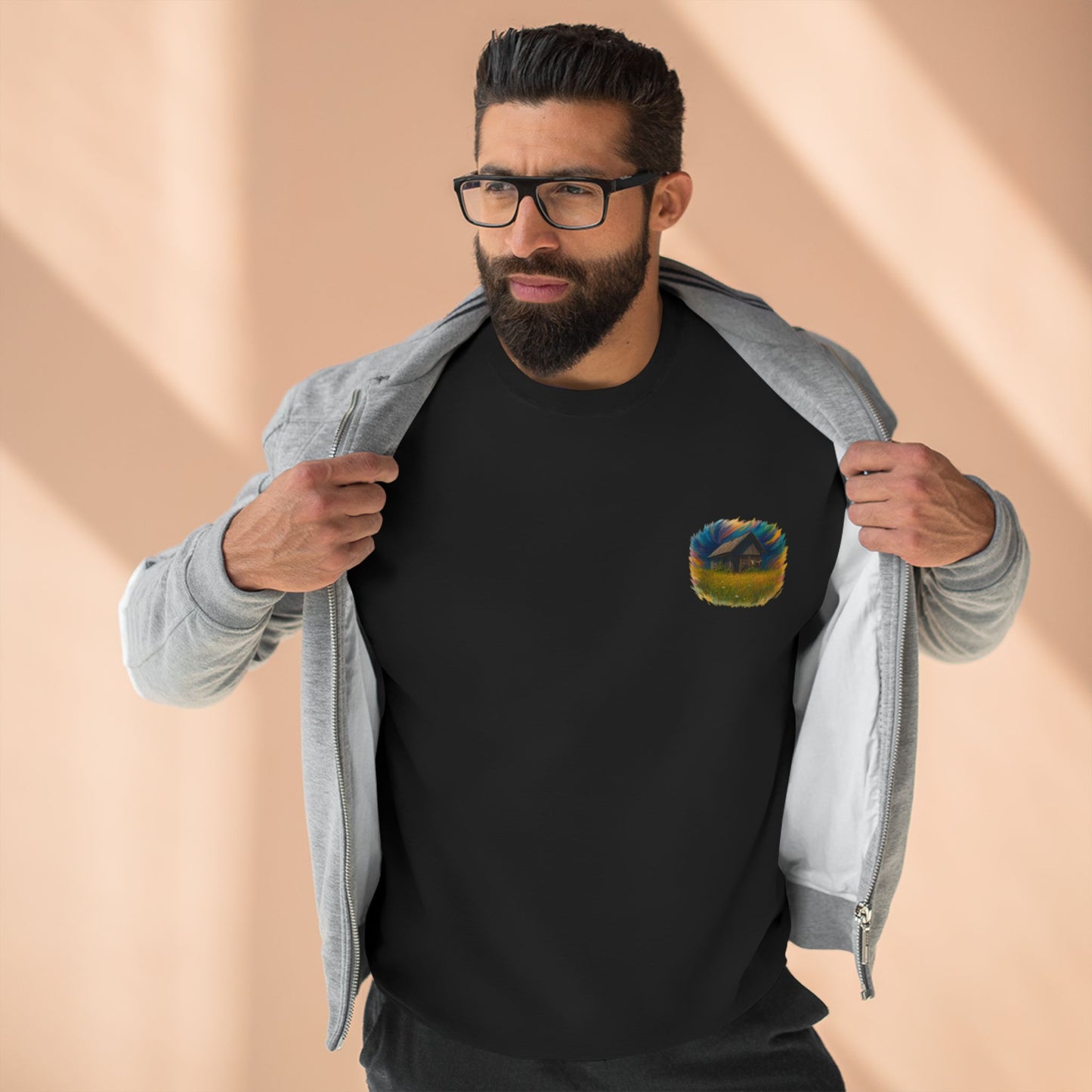 Cozy Dreamers Unisex Crewneck Sweatshirt, Artistic Sweatshirt, Gift for Nature Lovers, Vintage Vibe Apparel, Comfortable Layer, Casual Wear