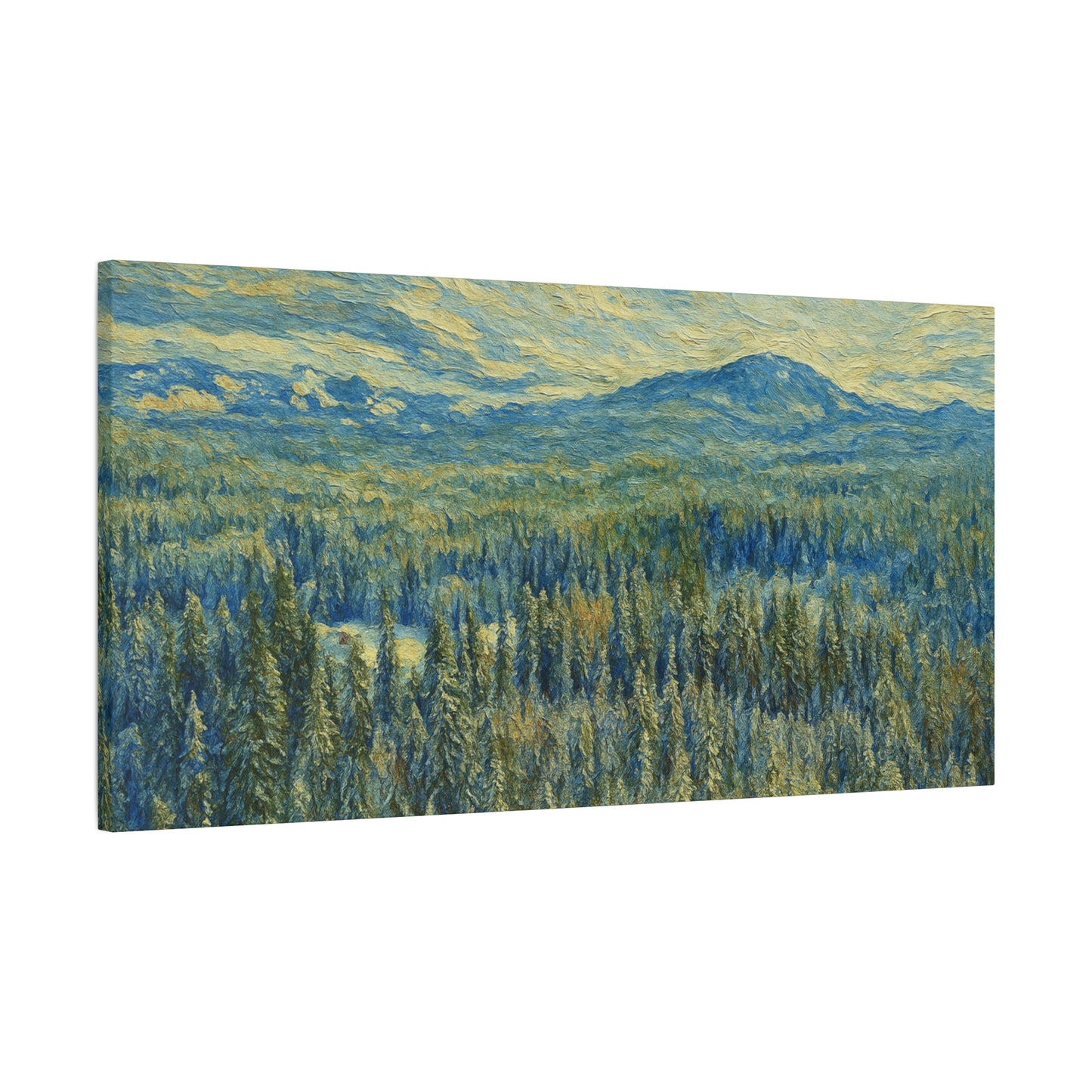 Scenic Landscape Canvas Print, Rustic Home Decor, Wall Art for Nature Lovers, Gift for Art Enthusiasts, Serene Forest Artwork