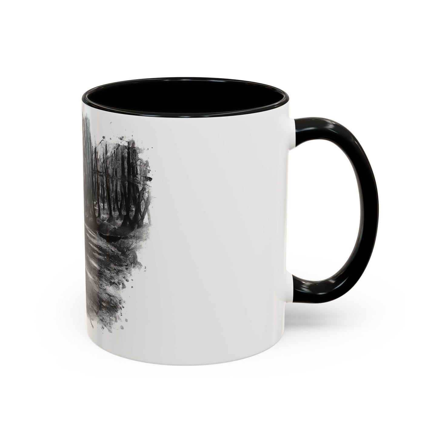 Moody Abstract Forest Coffee Mug | Unique Gift for Nature Lovers, Cozy Home Decor, Perfect for Coffee, Tea, and Hot Chocolate