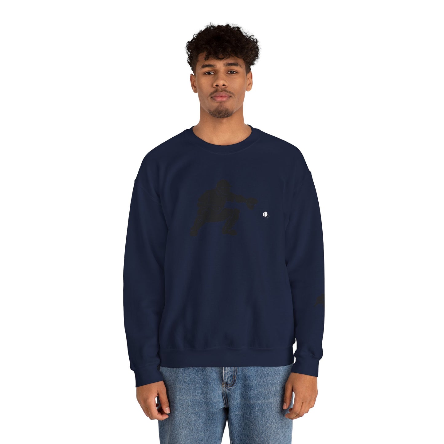 Baseball Catcher Crewneck Sweatshirt | Unisex Sports Apparel | Perfect for Game Days, Gifts, and Casual Wear | Baseball Lover's Gift