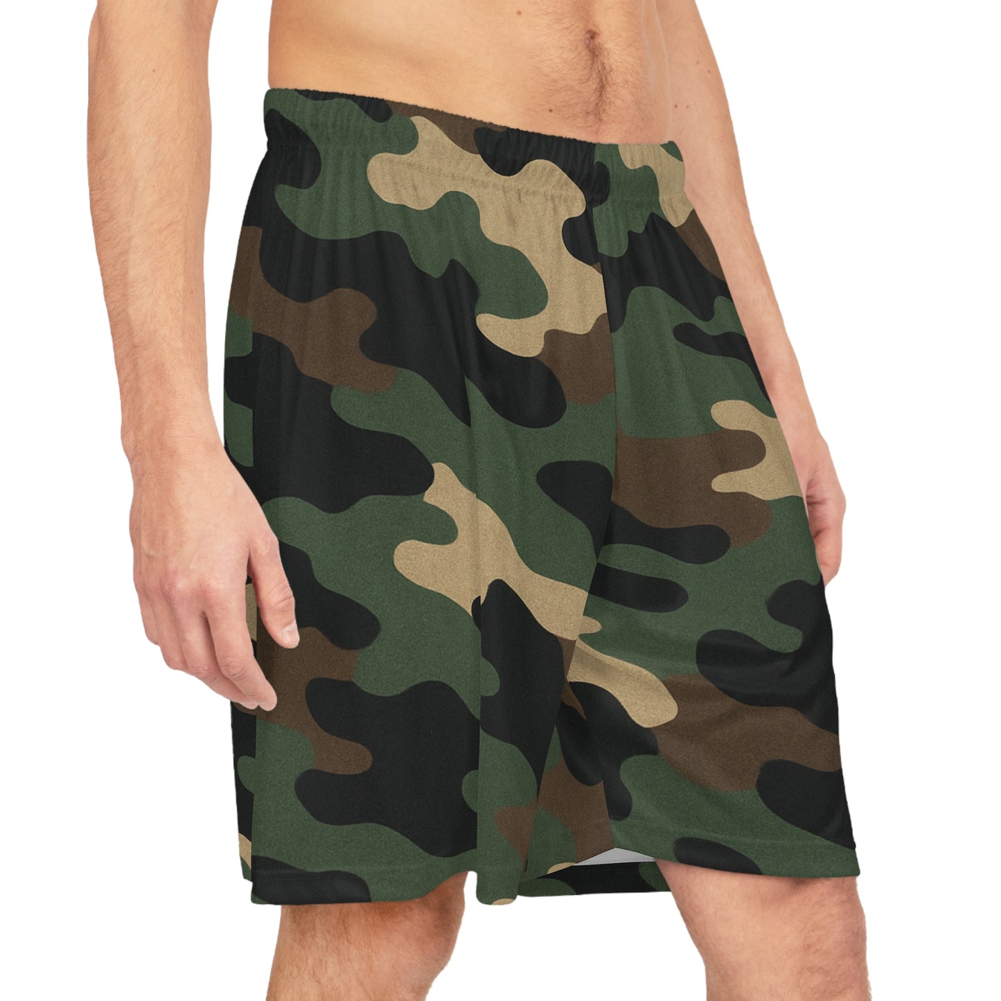 Camo Basketball Shorts, Trendy Athletic Wear, Summer Sports Gear, Gift for Gym Lovers, Stylish Workout Shorts