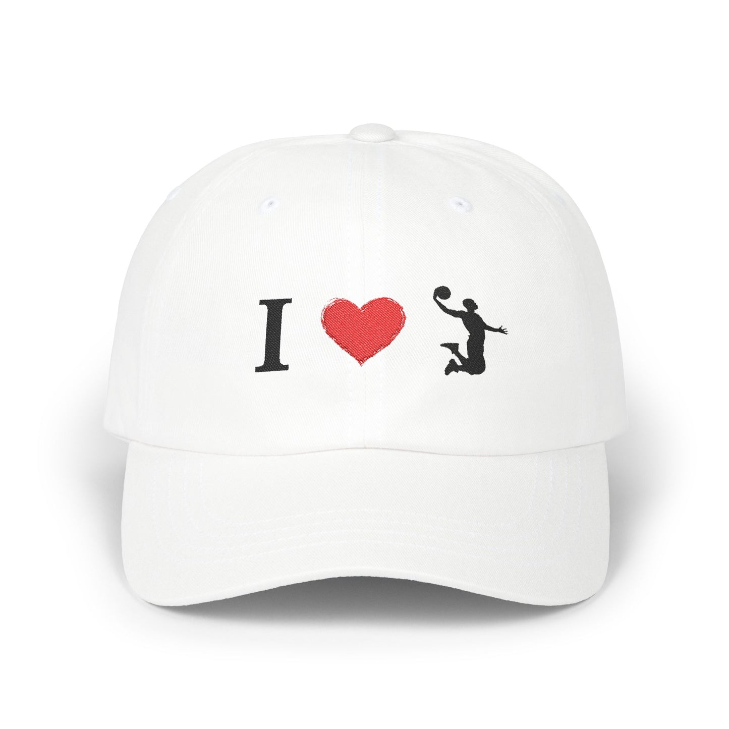 I Love Basketball Dad Cap, Casual Hat for Dads, Gift for Father's Day, Sports Lover Cap, Family Outing Accessory, Everyday Wear - product image