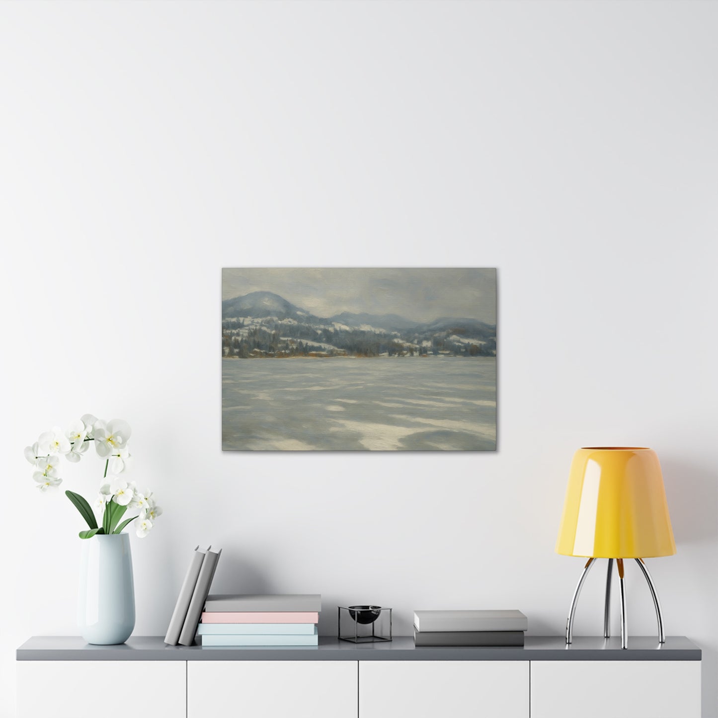 Serene Winter Landscape Canvas