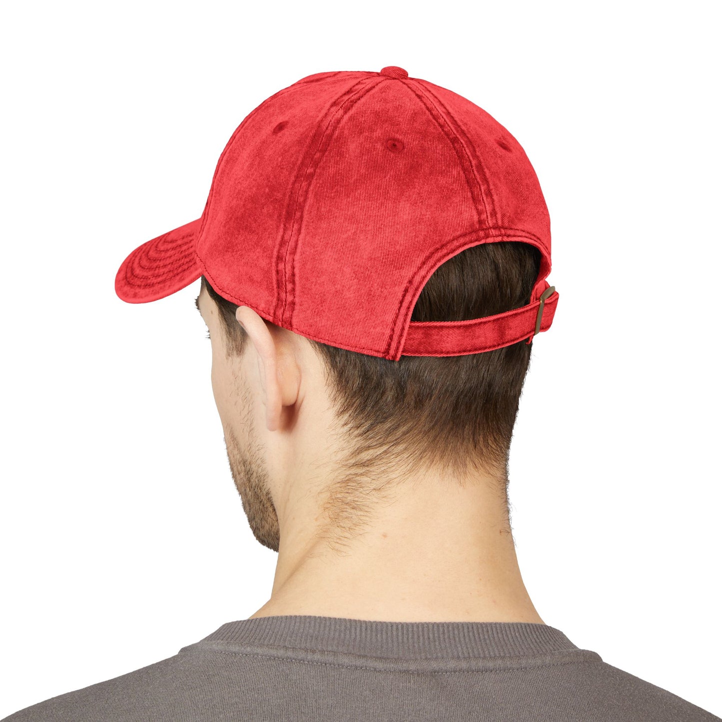 Embroidered Vintage Cap with USA Flag Design