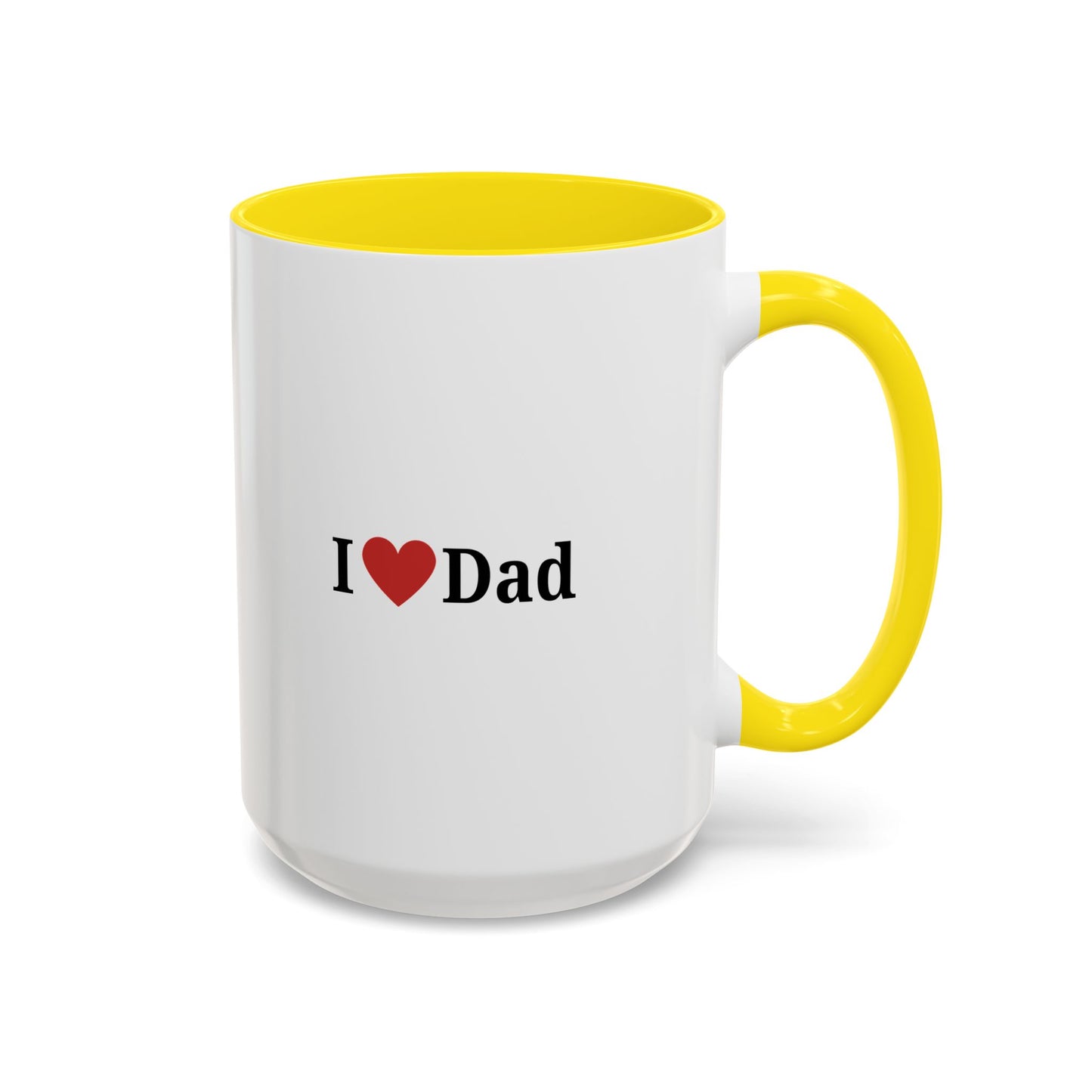 I Love Dad Accent Coffee Mug - Perfect Gift for Father's Day & Birthdays