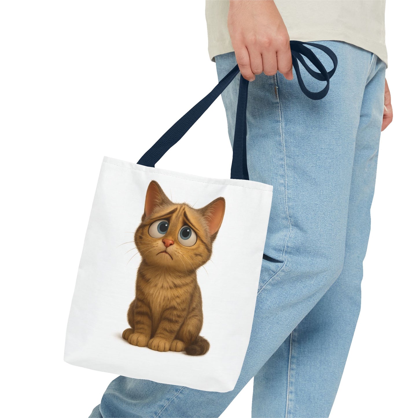 Cute Cat Tote Bag, Animal Lover Gift, Shopping Tote, Reusable Bag, Cute Merchandise, Eco-Friendly Gift