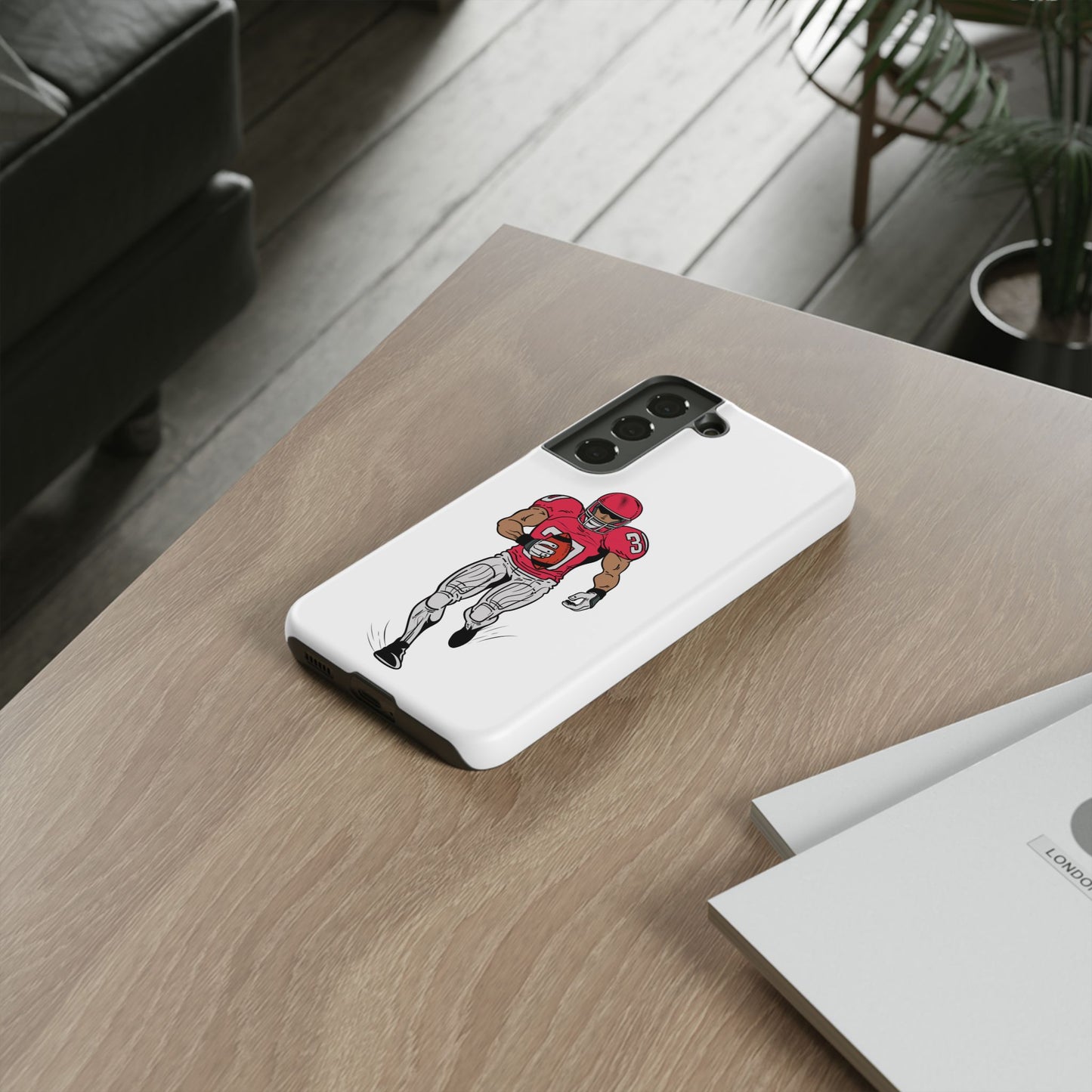 Football Player Tough Case, Sports Phone Cover, Athlete Gift, Tough Phone Case, Fall Sports, Football Lover's Accessory
