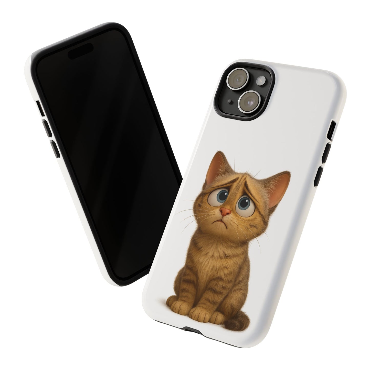Cute Cat Phone Case, Funny Kitty Case, Animal Lover Gift, Cat Lover Accessory, Unique Cat Design Case, Pet Mom Gift