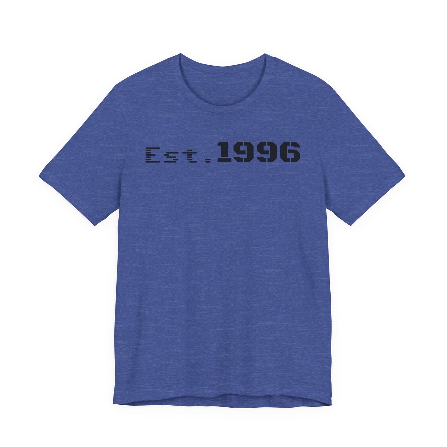Unisex Jersey Tee - 'Est. 1996' Graphic Shirt, Birthday Gift, Casual Wear, Vintage Style, Retro Fashion, Gift for Him/Her