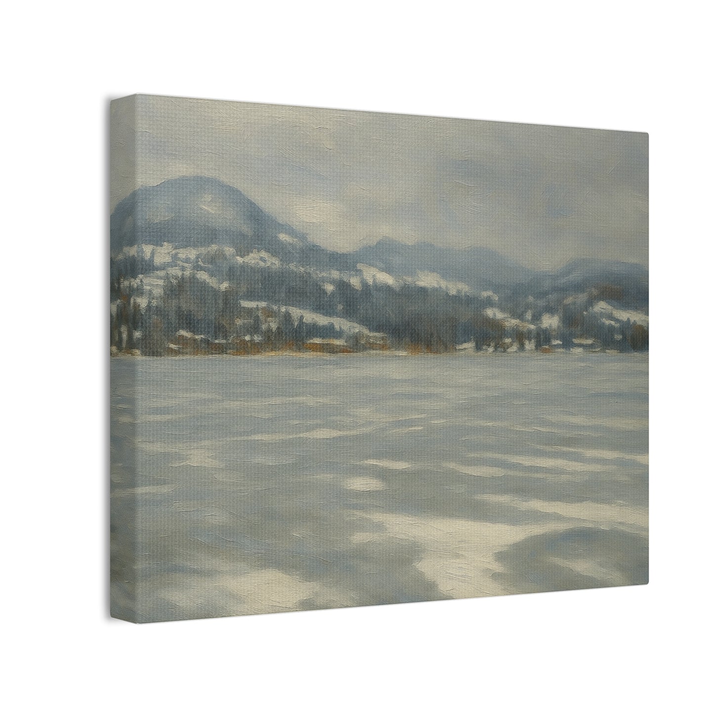 Serene Winter Landscape Canvas