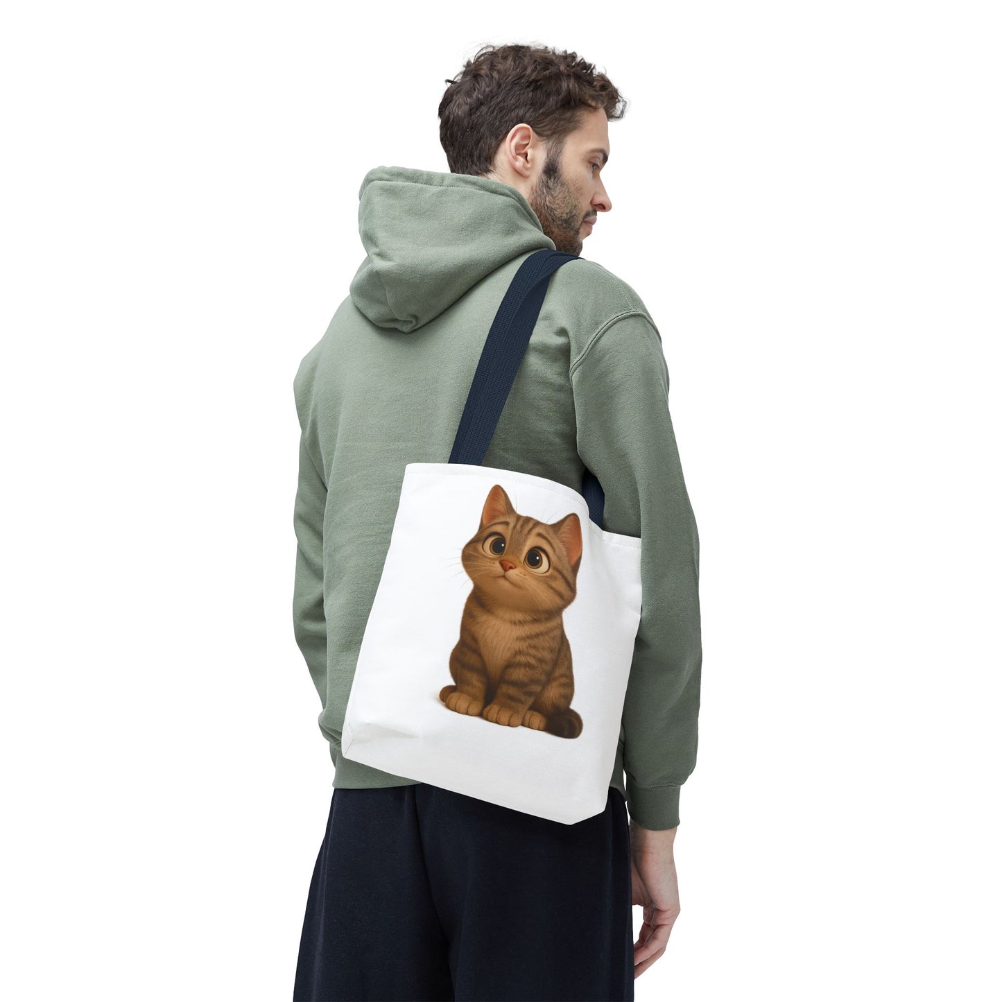 Cute Cat Tote Bag - Perfect for Animal Lovers, Eco-Friendly Carryall, Beach Bag, Shopping Tote, Gift for Cat Owners