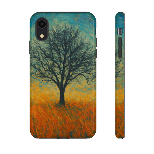 Artistic Phone Case with Tree Design, Nature Lover Gift, Unique Phone Cover, Holiday Present, Eco-friendly Tech Accessories