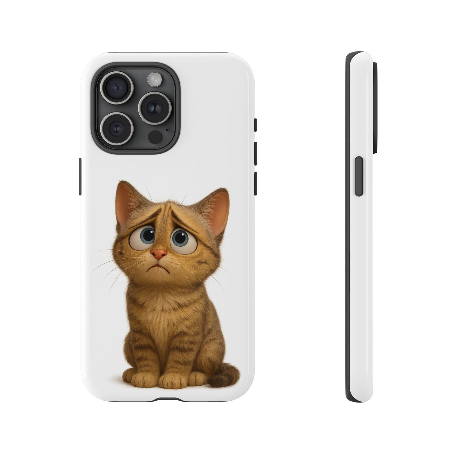 Cute Cat Phone Case, Funny Kitty Case, Animal Lover Gift, Cat Lover Accessory, Unique Cat Design Case, Pet Mom Gift