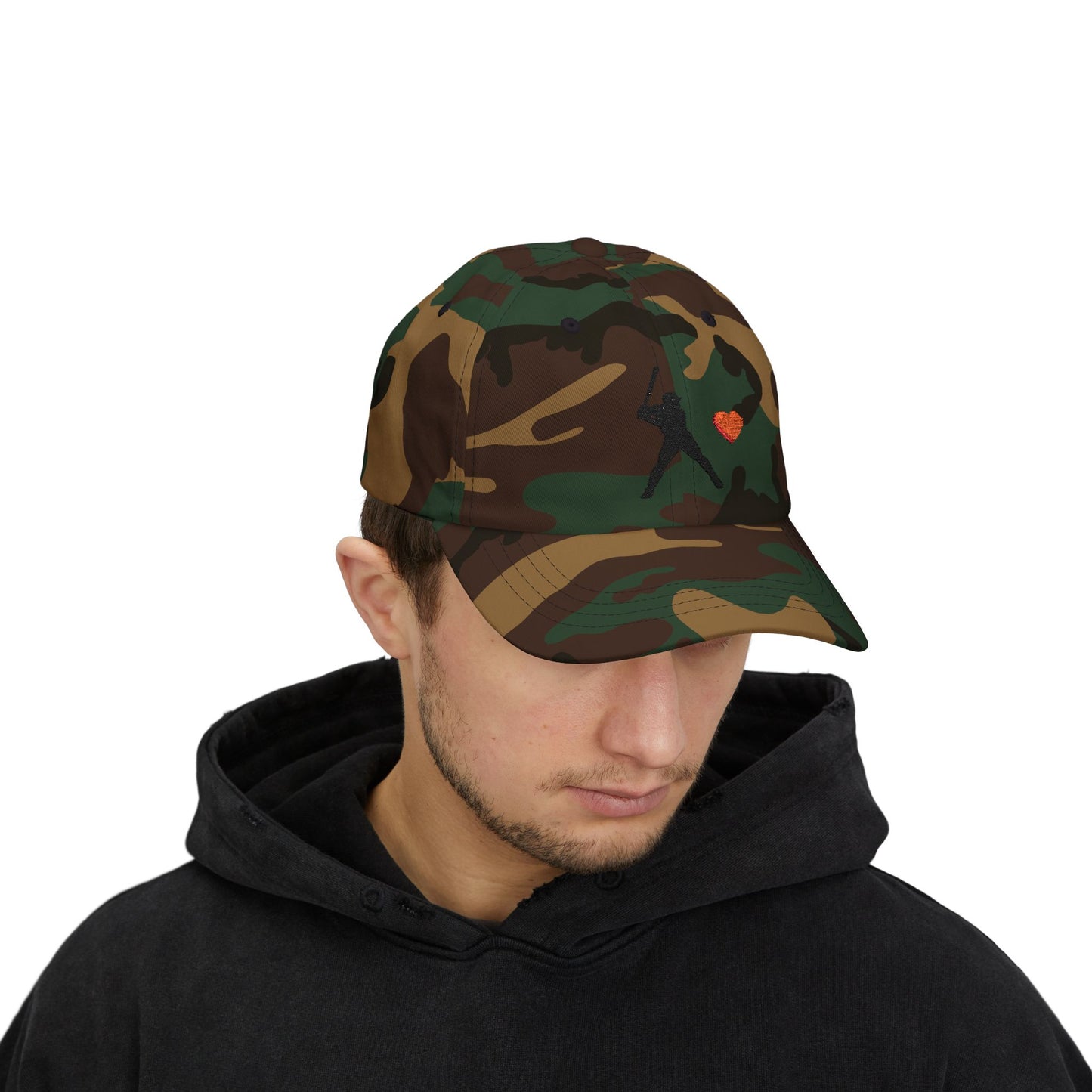 Baseball Love Dad Cap - Perfect Gift for Sports Dads, Father's Day, Casual Wear, Summer Style, Stylish Baseball Hat
