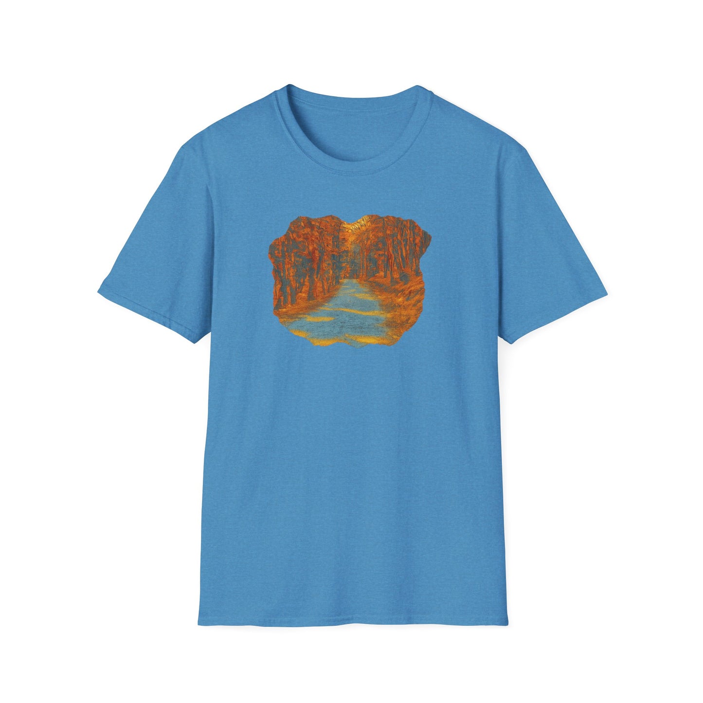 Nature-Inspired Unisex Softstyle T-Shirt, Outdoor Lover Gift, Casual Wear, Ideal for Hiking, Nature Trips, Unique Graphic Tee