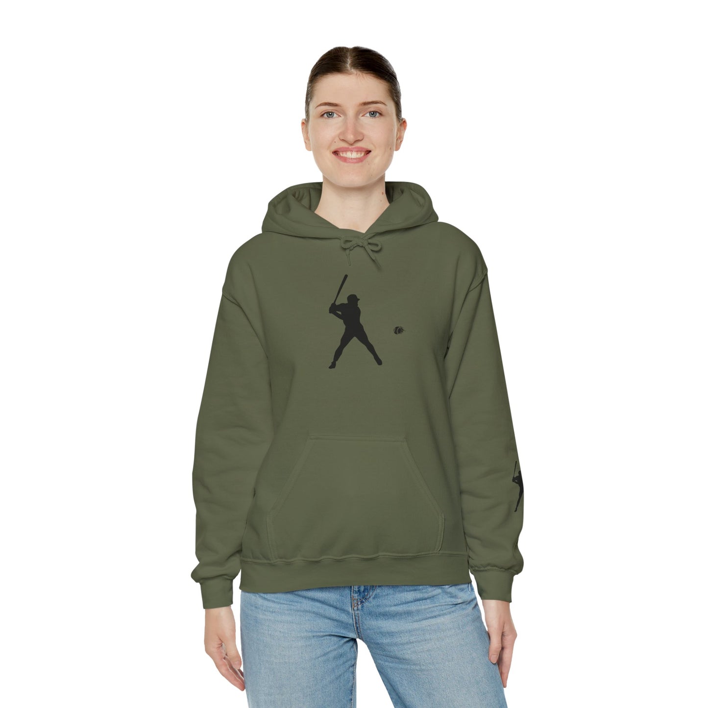 Baseball Themed Unisex Hoodie, Streetwear, Sports Fan Sweatshirt, Gift for Athletes, Casual Wear, Fall Fashion