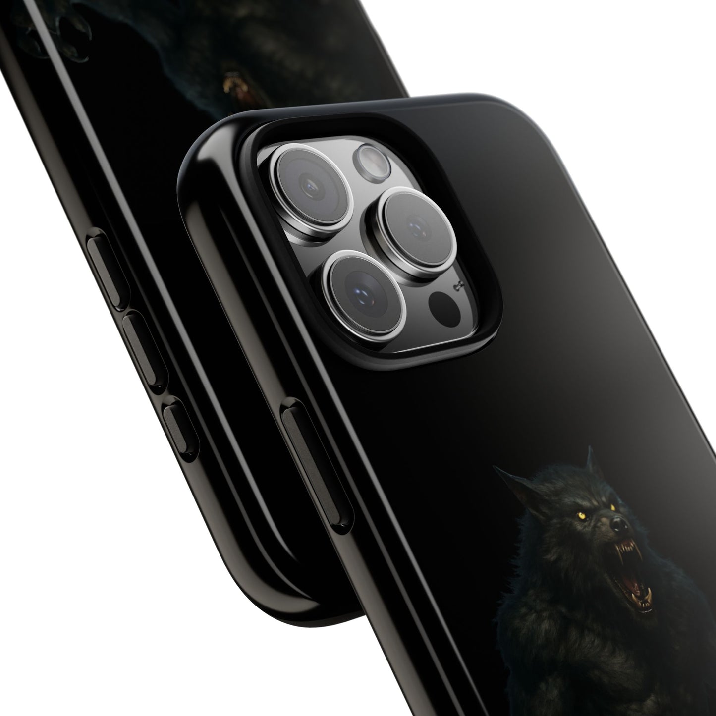 Werewolf Phone Case, Tough Cases, Black Panther Design, Gift for Animal Lovers, Phone Accessories, Fierce Phone Protection