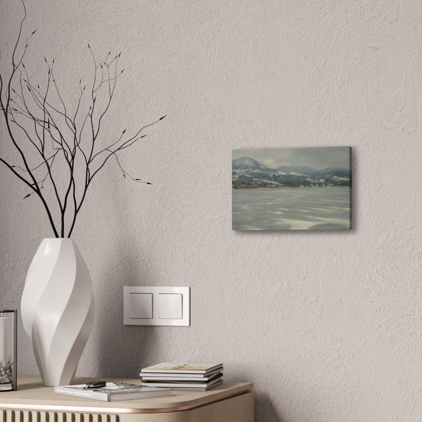 Serene Winter Landscape Canvas