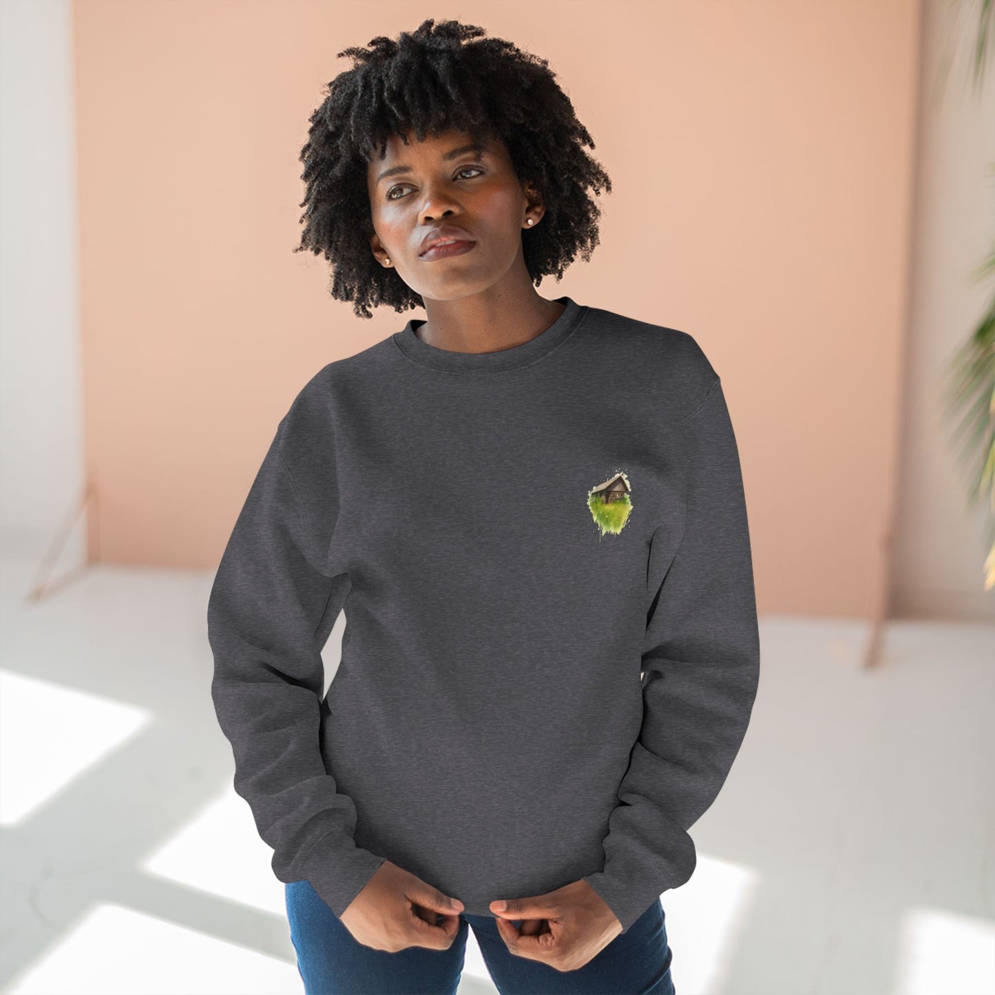 Cozy Art Print Crewneck Sweatshirt: Nature Lover, Graphic Sweater, Unique Gift, Home Decor Apparel, Casual Style