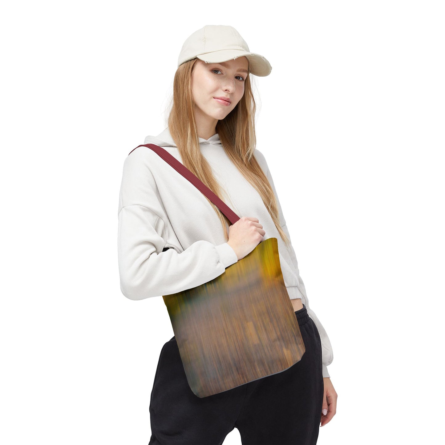 Abstract Art Tote Bag - Stylish and Eco-Friendly Diagonal Stripes for Everyday Use
