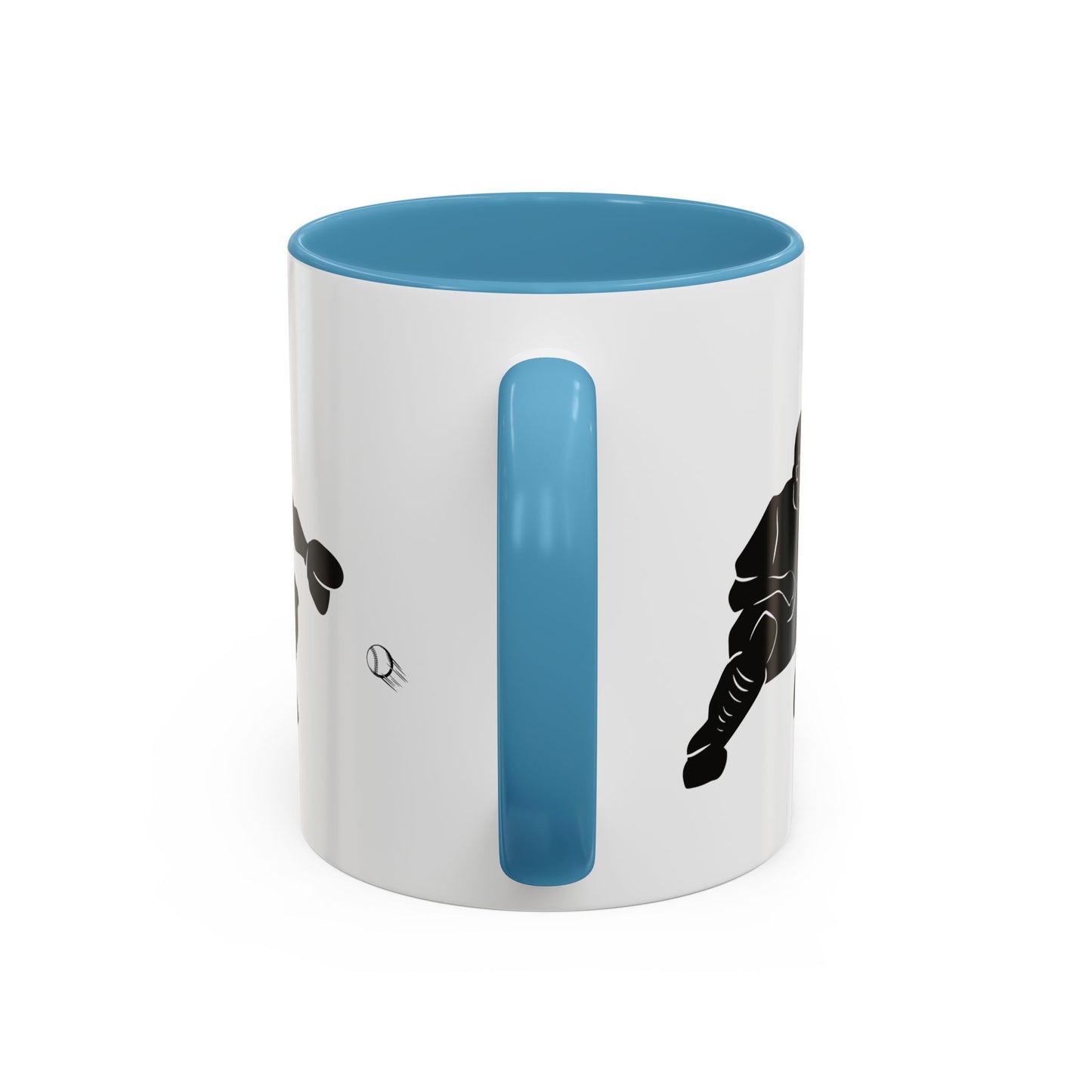 Baseball Catcher Coffee Mug, Sports Gift for Coaches, Black Accent Mug for Fans, Perfect for Birthdays & Celebrations, Unique Cup