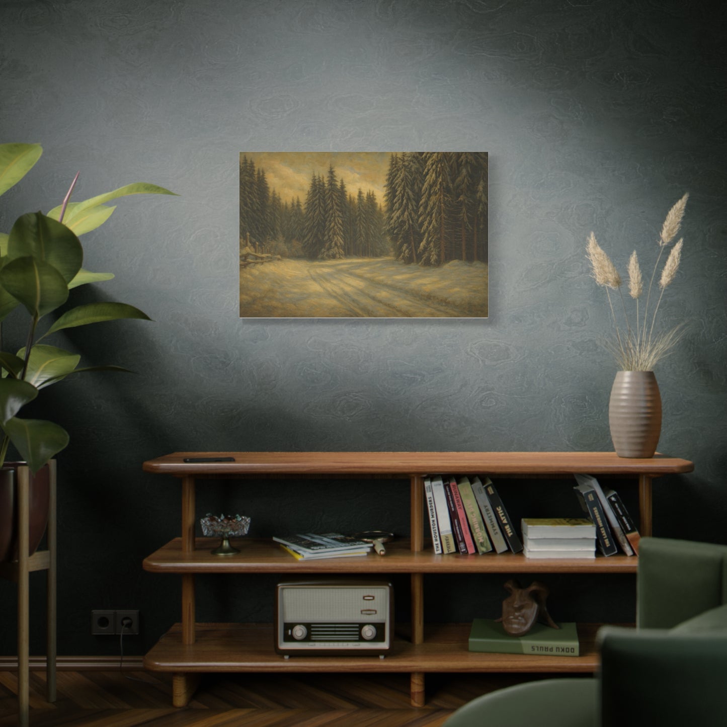Scenic Forest Canvas Art, Nature Decor for Home, Cozy Wall Art, Perfect Gift for Nature Lovers, Rustic Cabin Decor, Winter Landscape Print