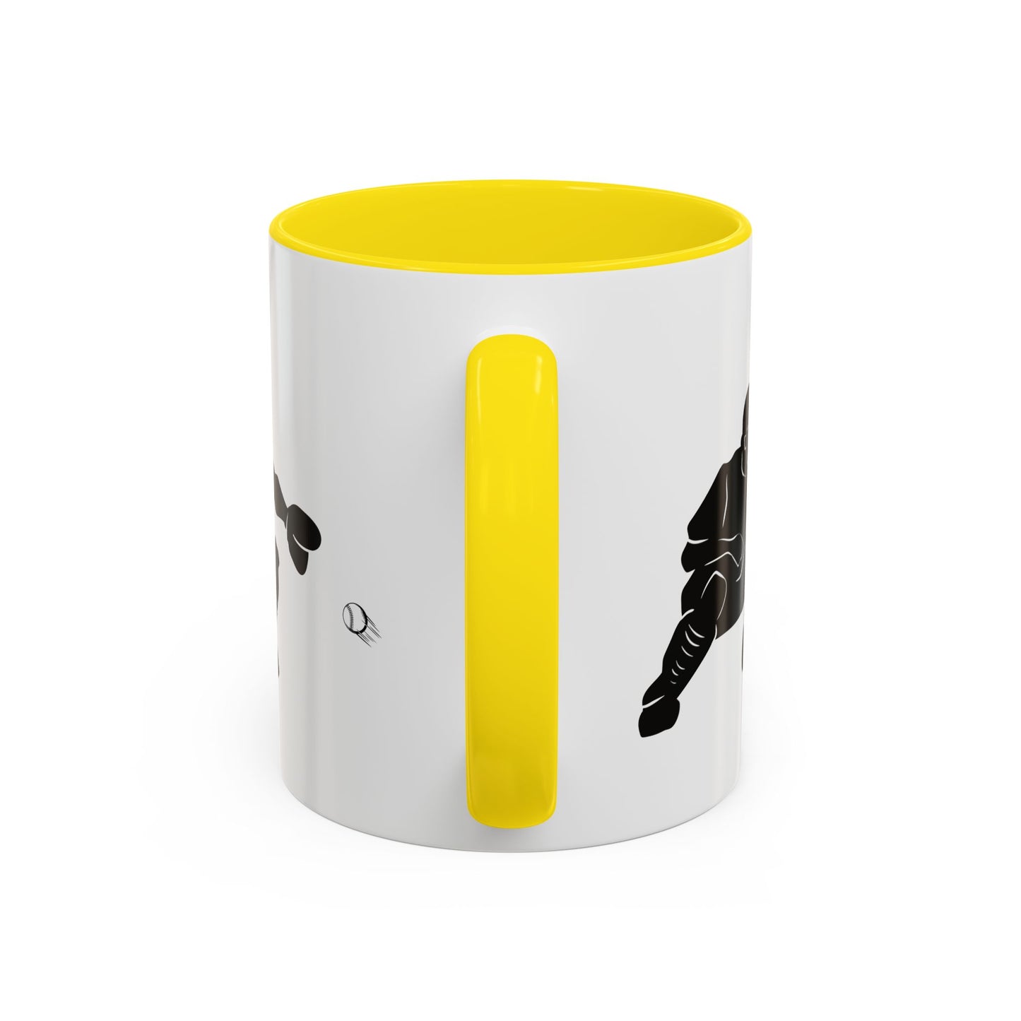 Baseball Catcher Coffee Mug, Sports Gift for Coaches, Black Accent Mug for Fans, Perfect for Birthdays & Celebrations, Unique Cup