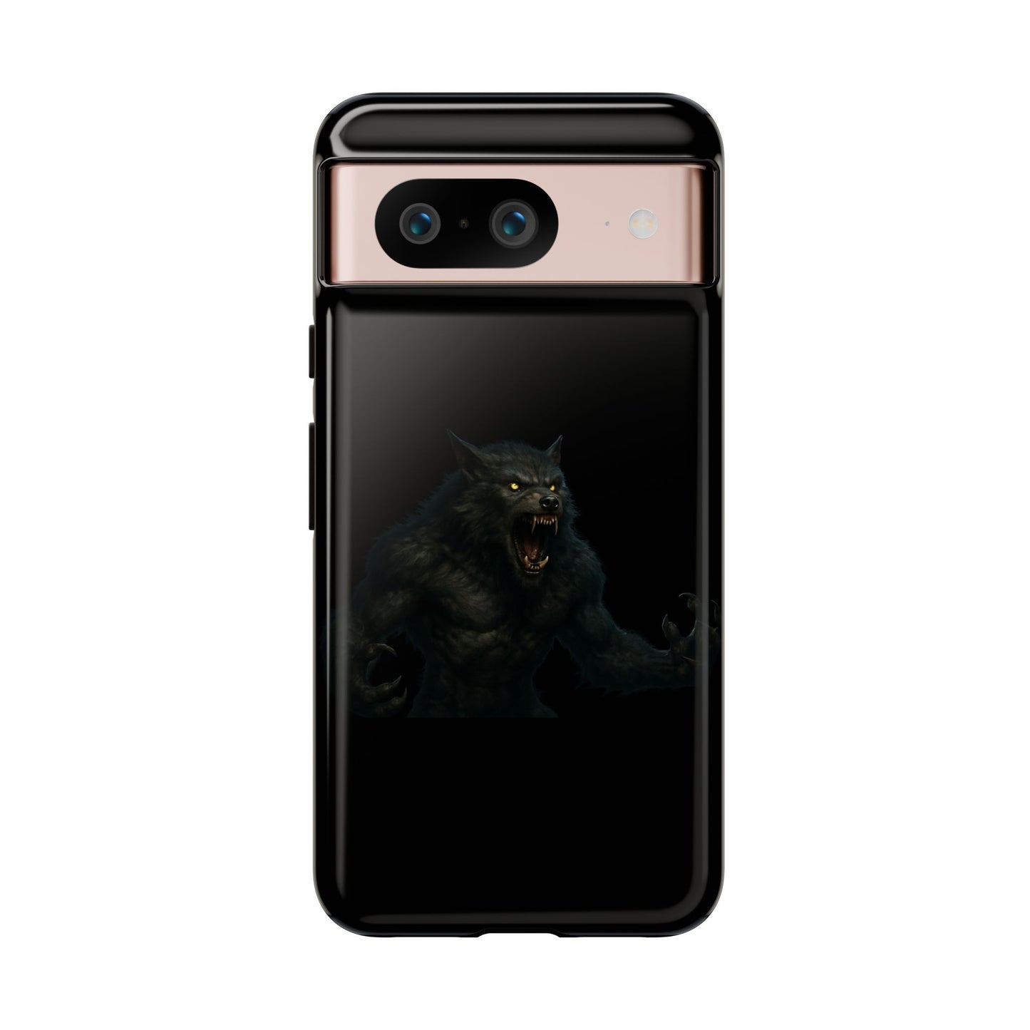 Werewolf Phone Case, Tough Cases, Black Panther Design, Gift for Animal Lovers, Phone Accessories, Fierce Phone Protection
