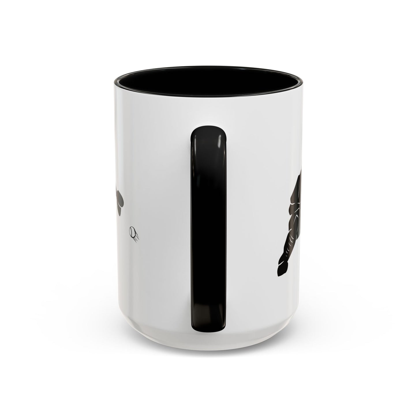 Baseball Catcher Coffee Mug, Sports Gift for Coaches, Black Accent Mug for Fans, Perfect for Birthdays & Celebrations, Unique Cup