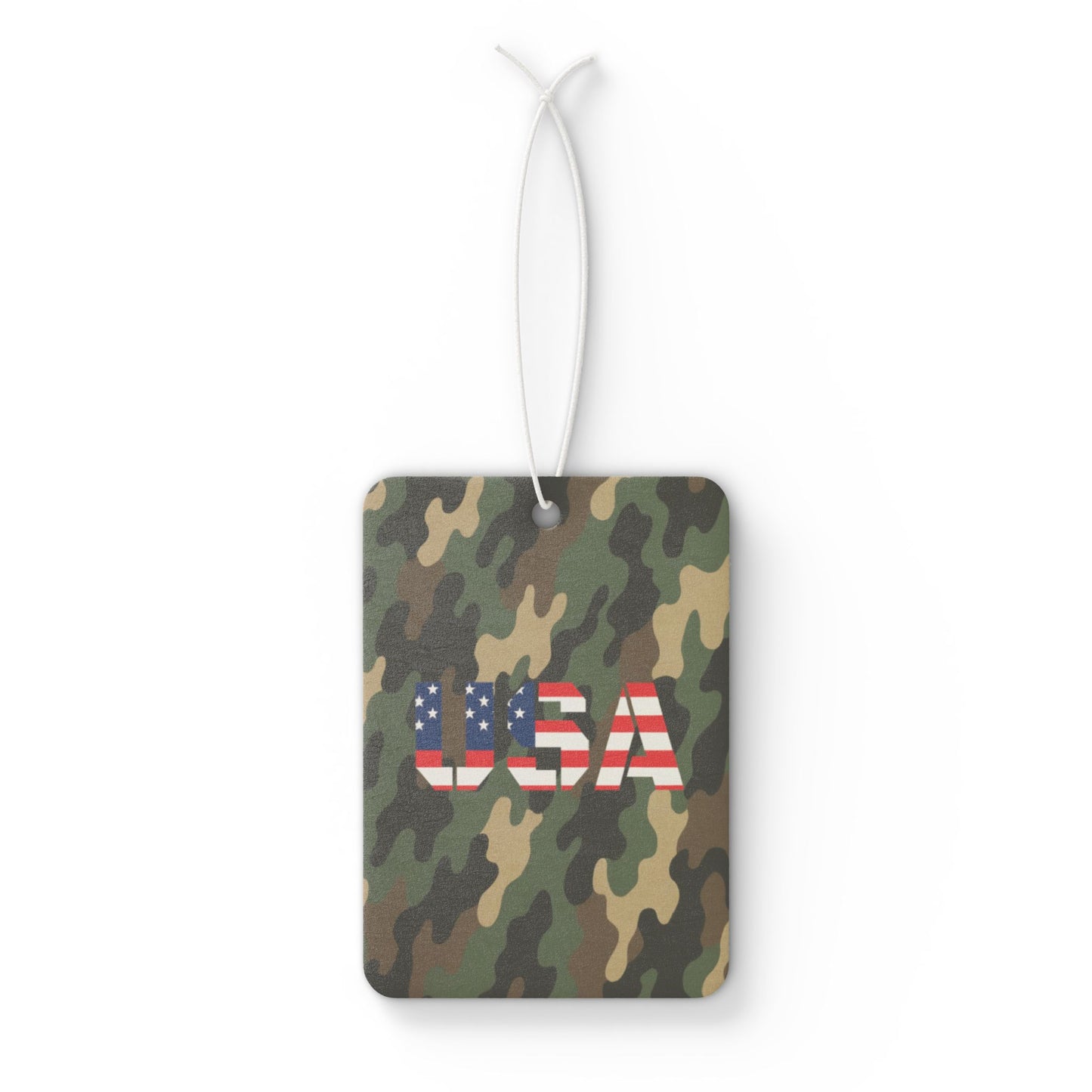 USA Camouflage Car Air Freshener, Military Style Air Freshener, Camo Air Freshener, Gift for Veterans, Patriotic Car Accessory