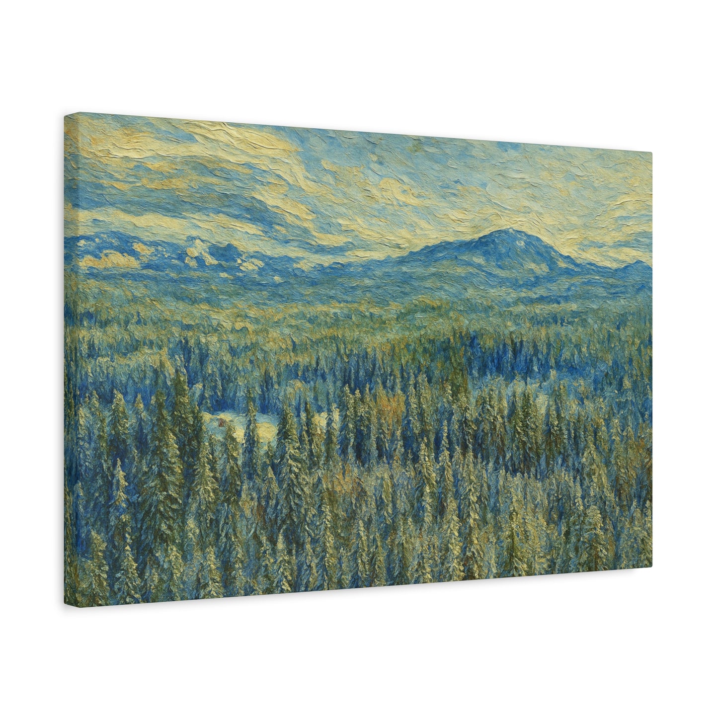 Scenic Landscape Canvas Print, Rustic Home Decor, Wall Art for Nature Lovers, Gift for Art Enthusiasts, Serene Forest Artwork