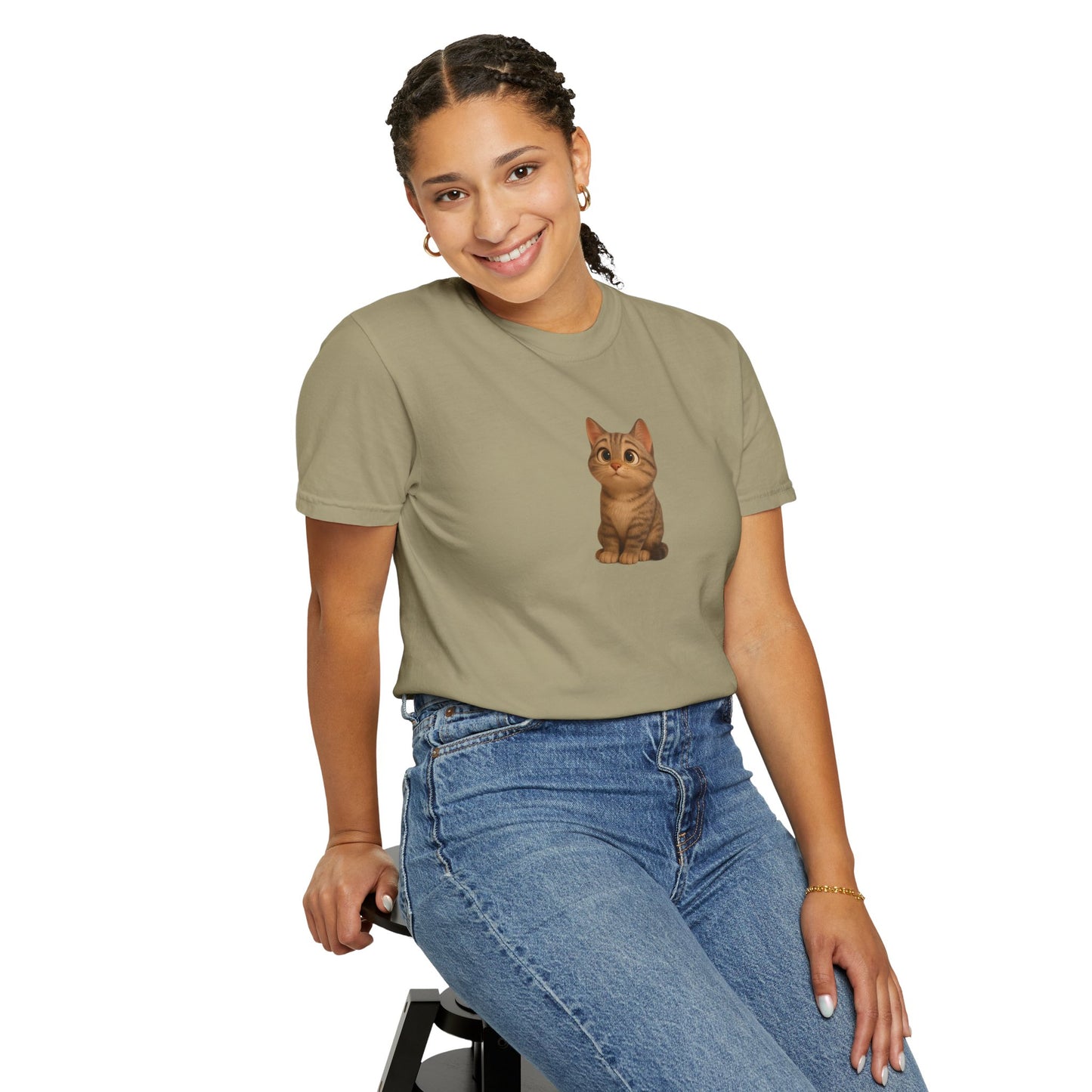 Cute Cat Graphic T-Shirt, Casual Wear, Cat Lover Gift, Everyday Tee, Animal Lover Apparel, Perfect for Birthdays & Holidays