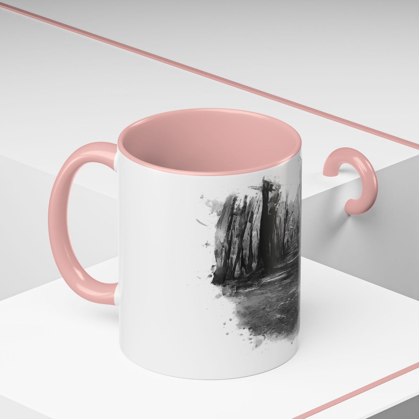 Moody Abstract Forest Coffee Mug | Unique Gift for Nature Lovers, Cozy Home Decor, Perfect for Coffee, Tea, and Hot Chocolate