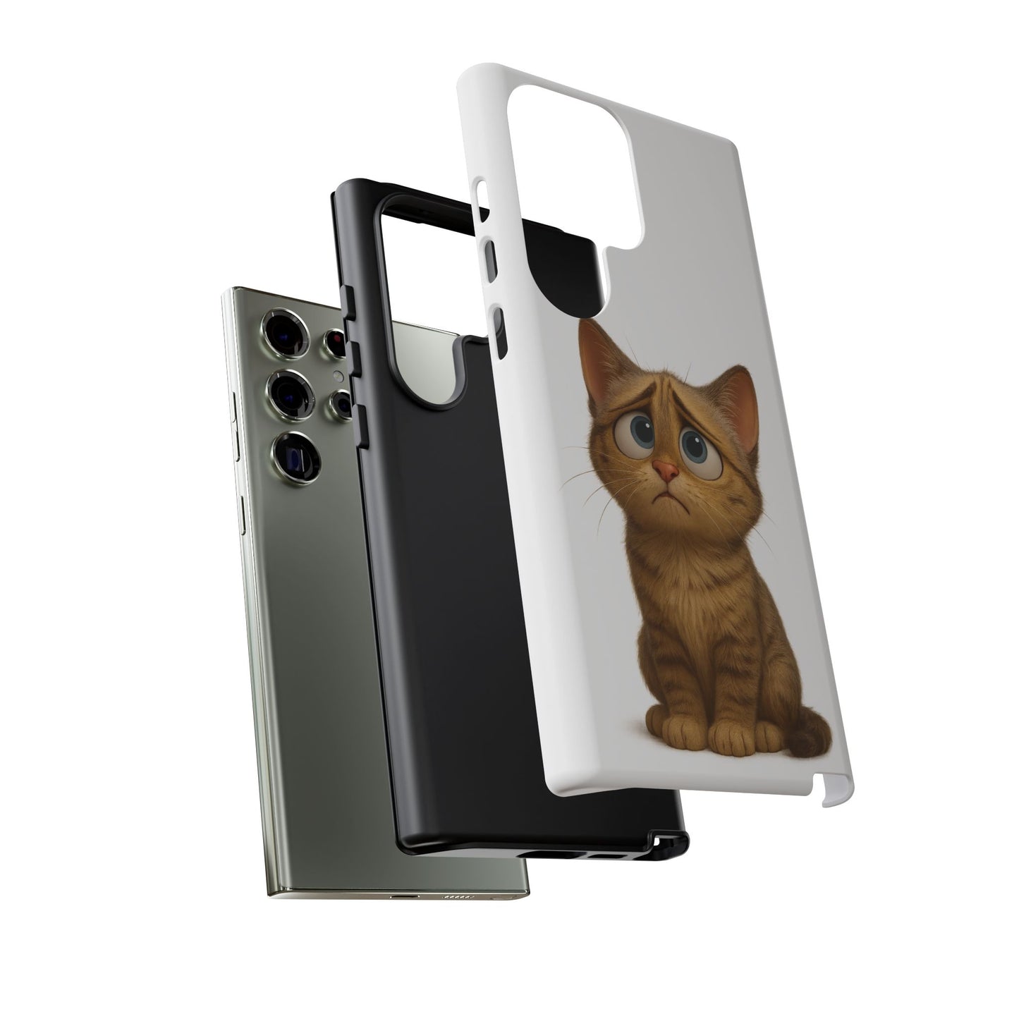 Cute Cat Phone Case, Funny Kitty Case, Animal Lover Gift, Cat Lover Accessory, Unique Cat Design Case, Pet Mom Gift