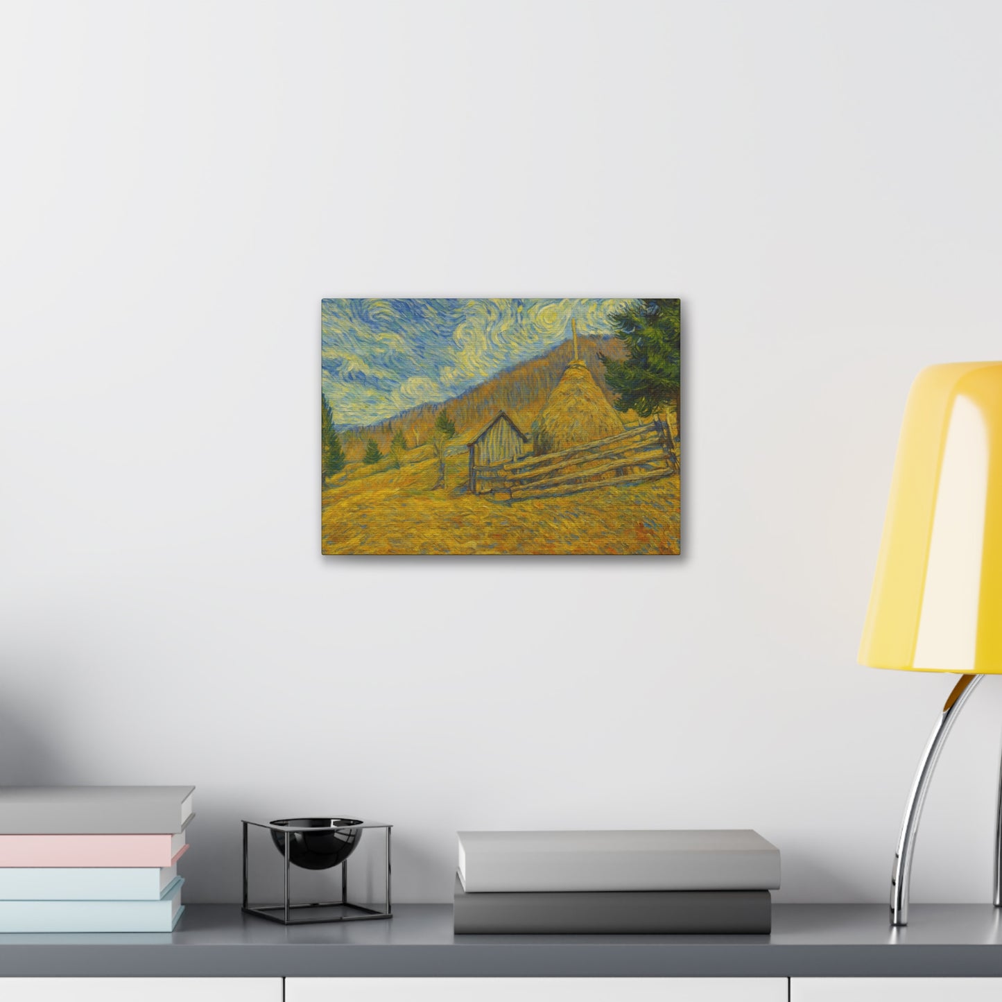 Vincent Van Gogh Inspired Canvas Print, Rustic Home Decor, Wall Art, Gift for Art Lovers, Country Landscape, Unique Art Piece