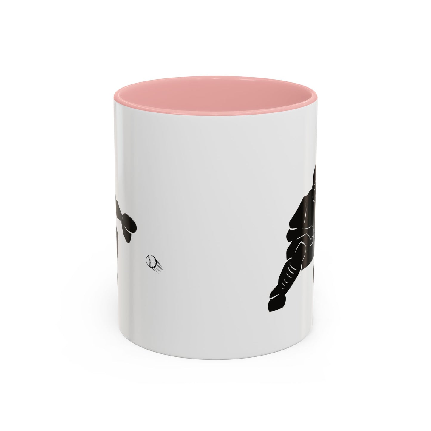 Baseball Catcher Coffee Mug, Sports Gift for Coaches, Black Accent Mug for Fans, Perfect for Birthdays & Celebrations, Unique Cup