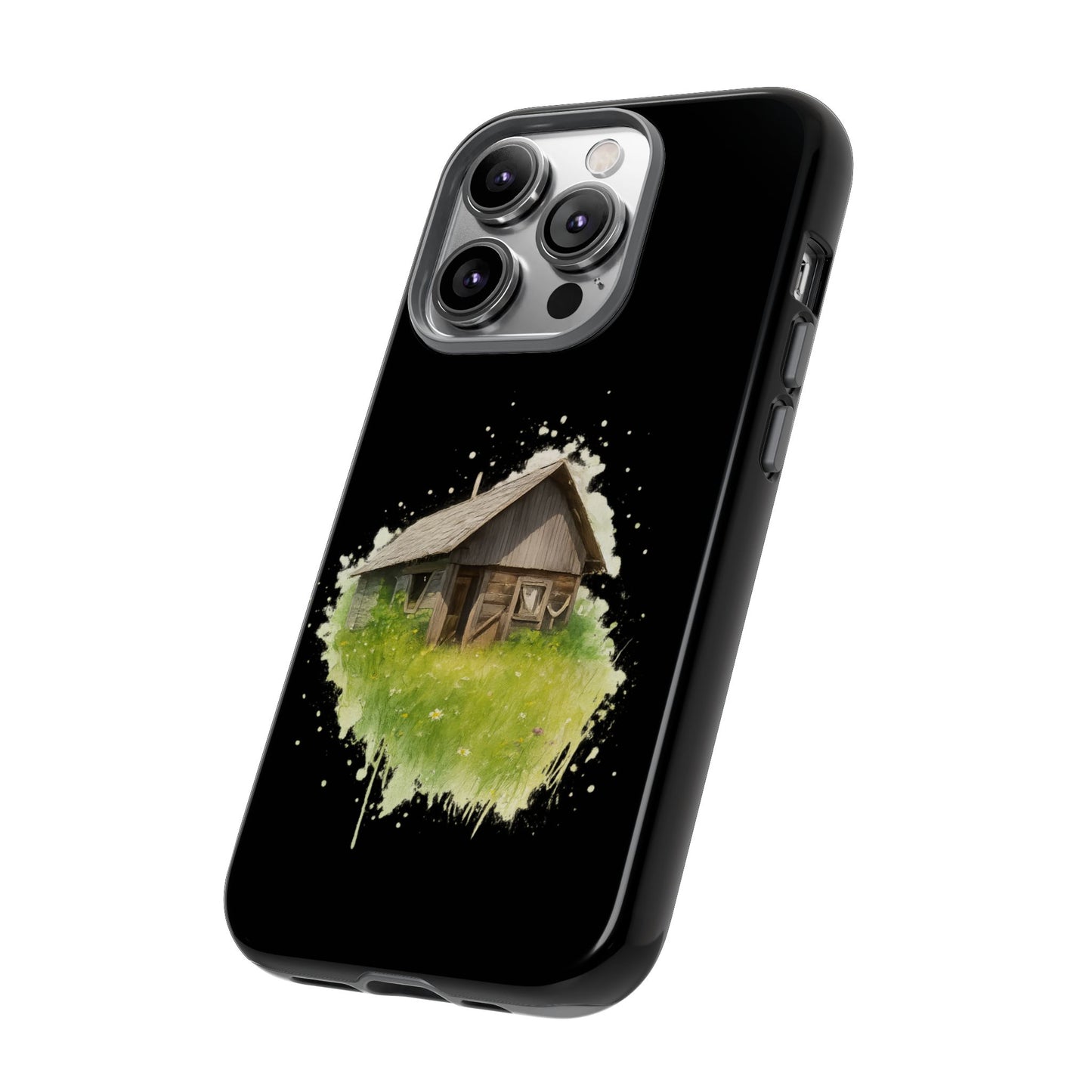 Rustic Farmhouse Phone Case, Cute Cottage Design, Tough Cases for Nature Lovers, Eco-Friendly Gift, Customizable Tech Accessories