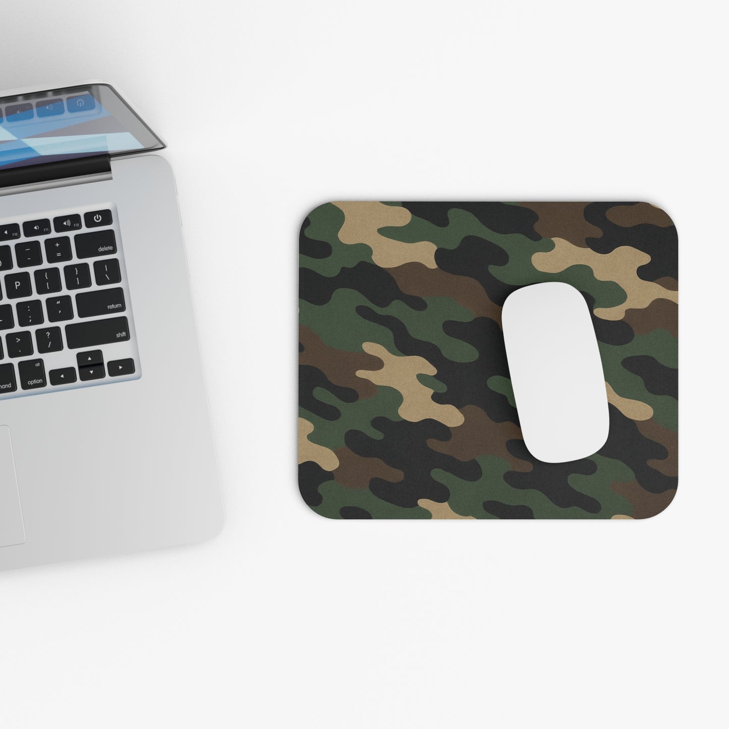 Camouflage Mouse Pad, Tactical Desk Accessory, Gaming Gift, Office Decor, Unique Gift for Soldiers, Military Style